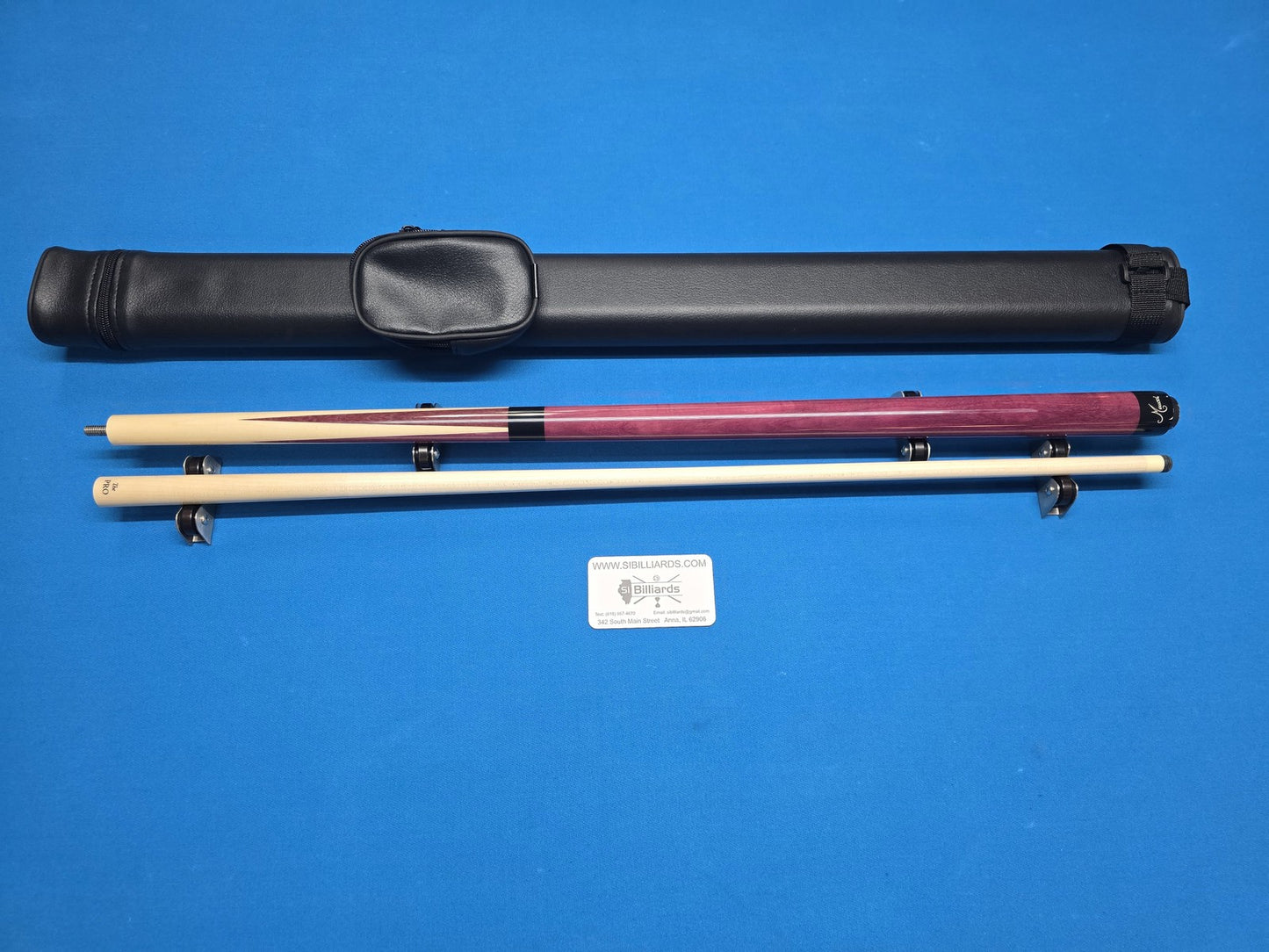 Meucci Sneaky Pete Cue - Purple Heart - 12.5mm Pro Shaft - Free 1X1 Hard Case!