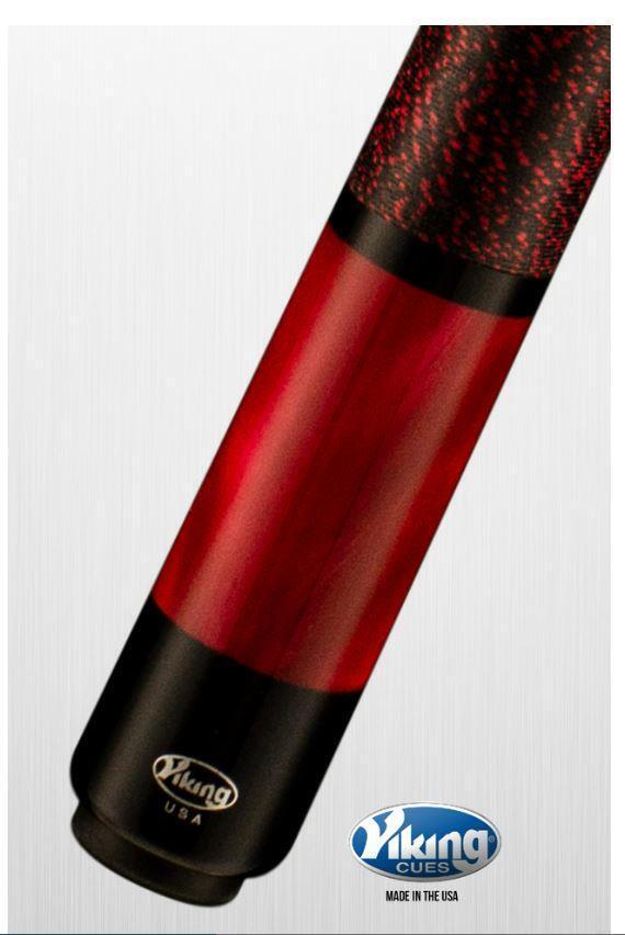 Viking B2802 Linen Wrap Pool Cue w/ 13 mm Vikore Shaft (Black Cherry) - Free Shi