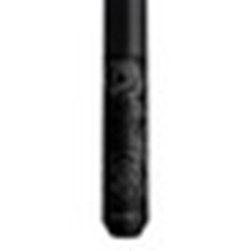 KODA KDV30BK Pool Cue | Matte Black | Silver Rose Graphic | 12.5mm Maple Shaft