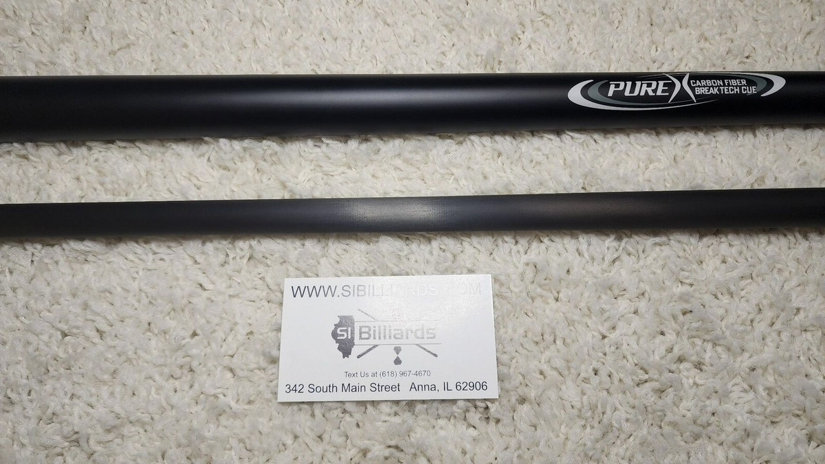 Pure X Carbon Fiber Break Cue With No Wrap! Free Shipping! Just Released!