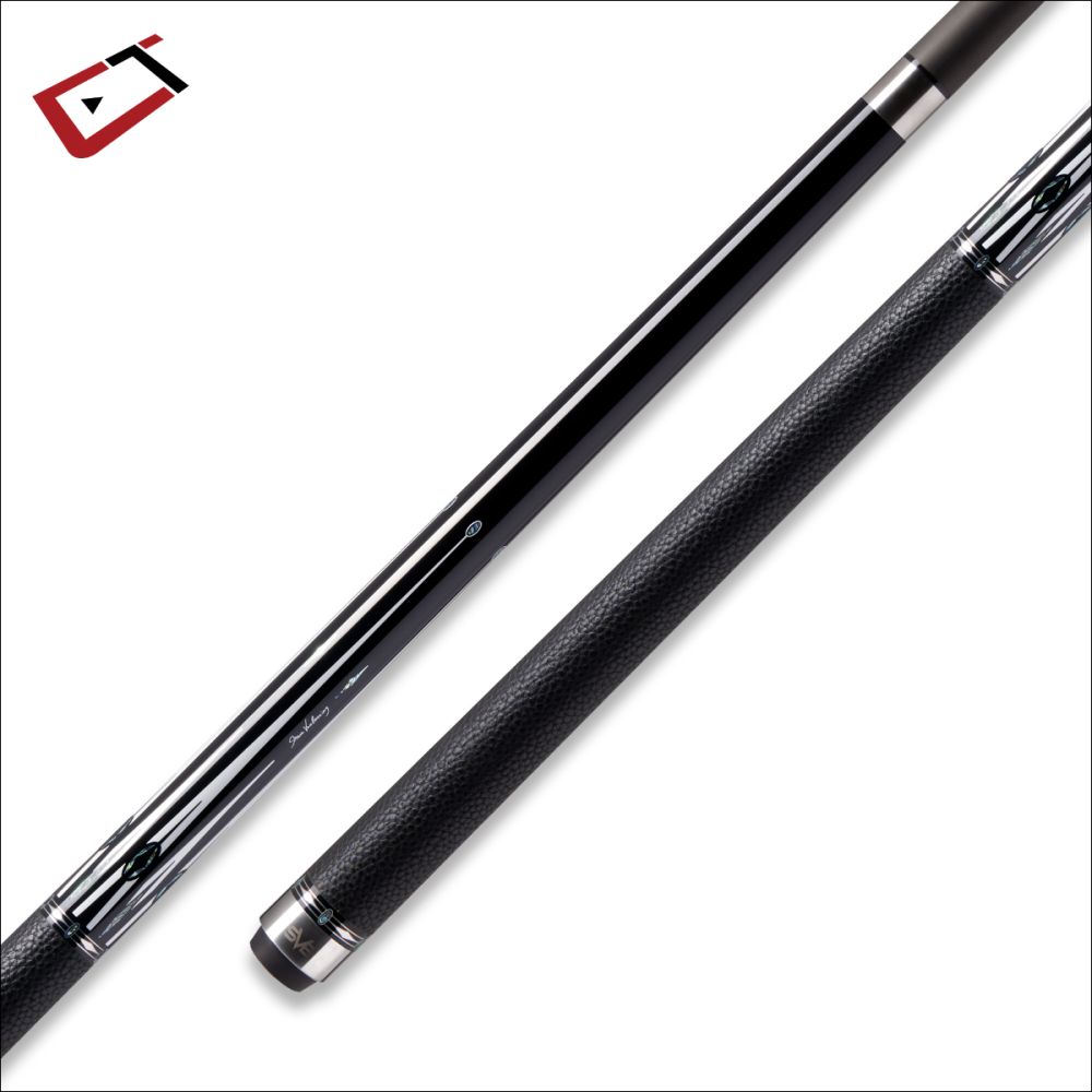 Cuetec Cynergy SVB Gen II Pool Cue – Black | Leather Wrap | 12.5mm Shaft 19oz
