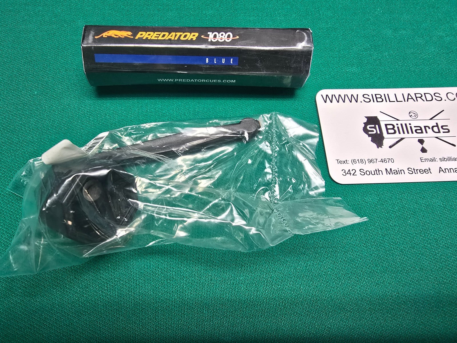 Predator 1080 Billiards Chalk - 5 Piece Pack - Blue Octagon - Chalker Included