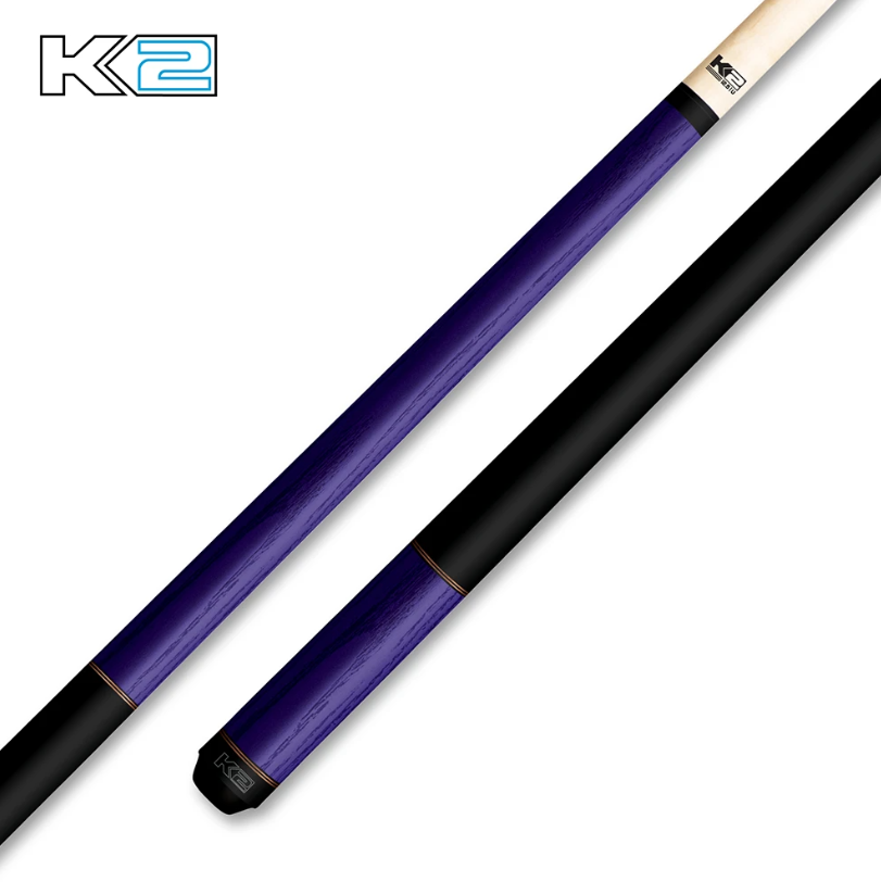 NEW K2 KL122 Low Deflection Purple Pool Cue – Performance Series - 12.5 mm Shaft