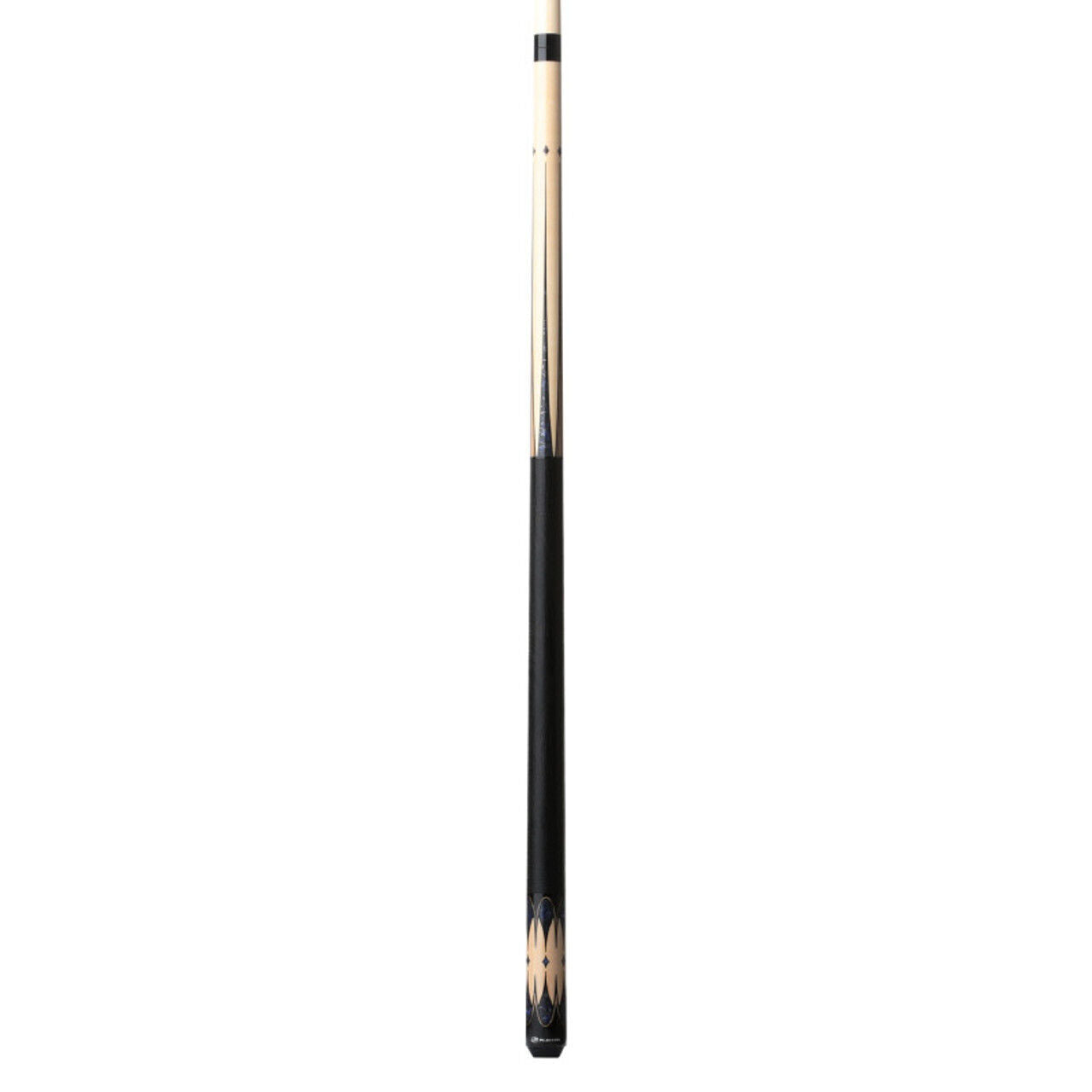 Players Natural Maple & Blue Stone Cue with Black Linen Wrap! Free Shipping!