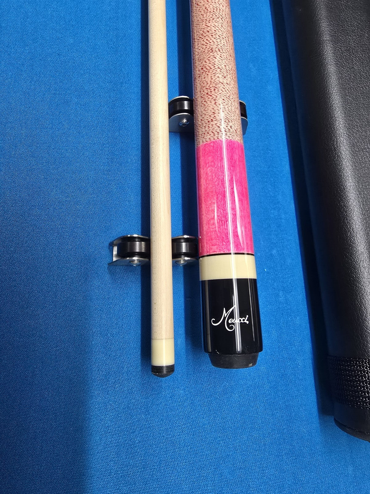 Meucci European Pool Cue - Pink - 12.5mm Pro Shaft - Free 1X1 Hard Case!