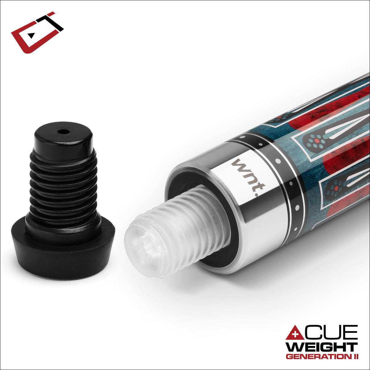 Cynergy Nineball Series Indigo Blue Stain LTW 12.5mm Pool Cue  12.5mm Shaft 19oz