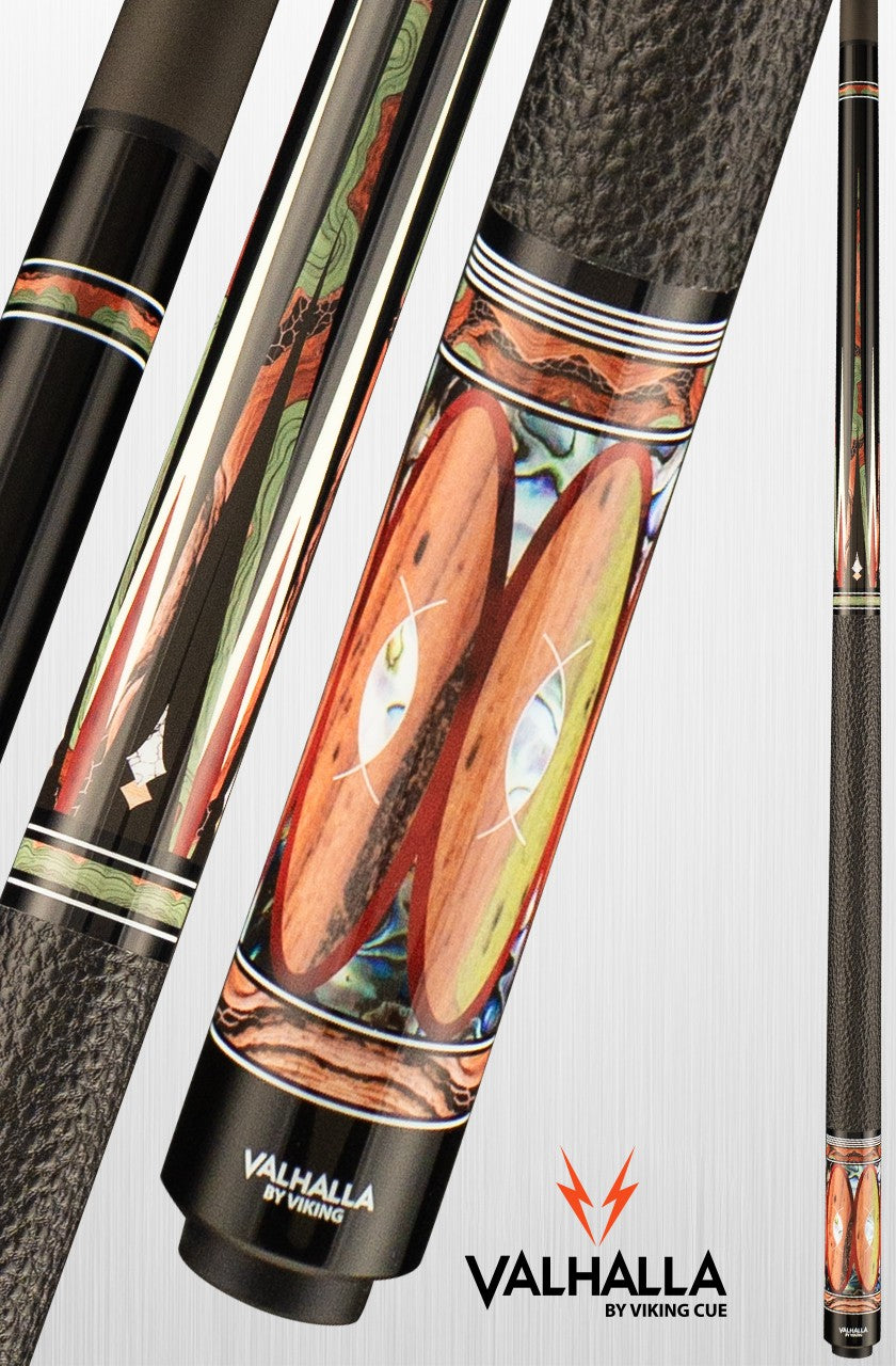Valhalla VC06 Pool Cue with 12.5mm Carbon Fiber Low Deflection Shaft