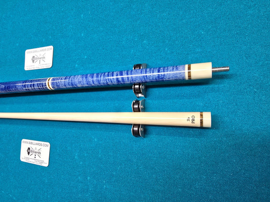 Meucci ANW-1 Blue Stained Pool Cue w/ Pro Shaft & Free Hard Case!