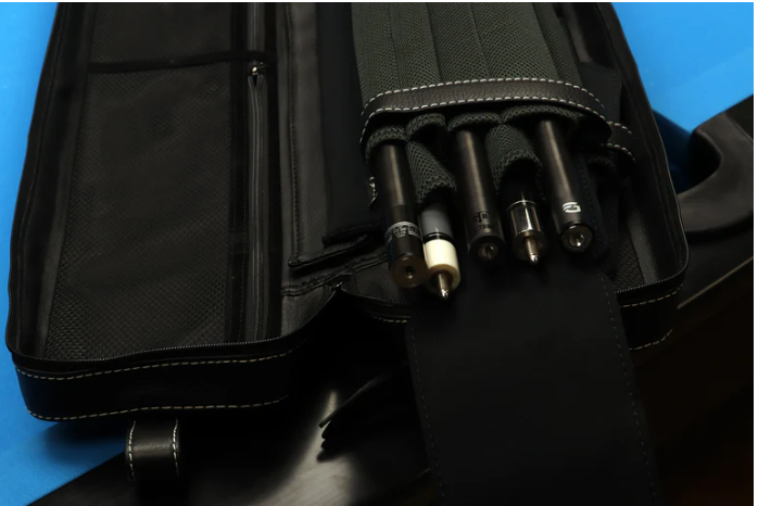 Triple 60 Fedor Gorst 4X8 Custom Crocodile Leather Butterfly Soft Cue Case-Black