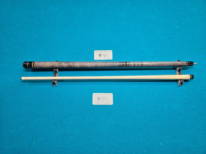 Meucci ANW-1 Rainbow Stained Pool Cue w/ Pro Shaft &amp; Free Hard Case! Black!