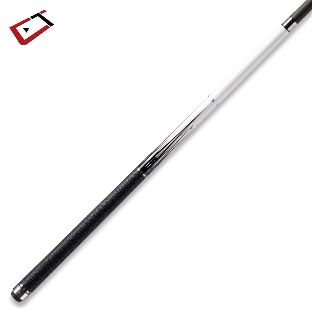 Cuetec Cynergy SVB Gen II Pool Cue – White | Leather Wrap | 11.8mm Shaft 19oz
