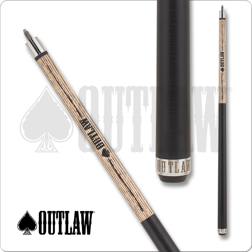 Outlaw OLBK04 Pool Cue Break Outlaw and Barb Wire Design 22oz Free Shipping!