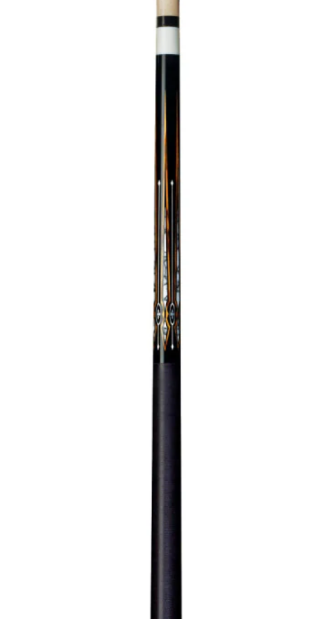 Players Black with White Recon Diamond Cue with Black Linen Wrap! Free Shipping!