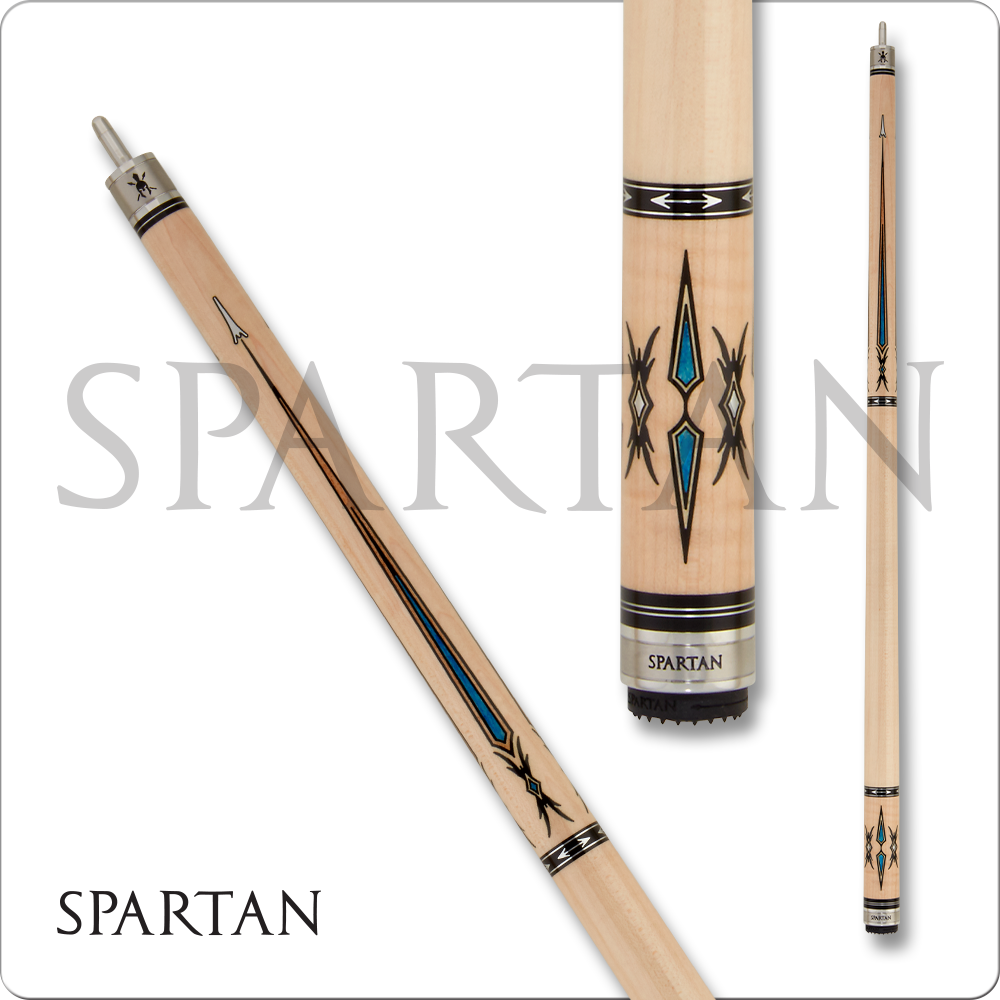 Spartan SPR04 Pool Cue Tiger Striped Maple No Wrap 12.75 mm Shaft! Free Shipping