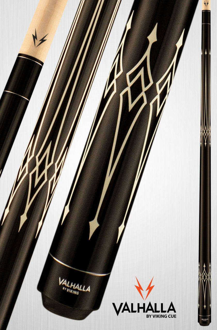 Viking Valhalla VA222 Pool Cue, Matte Black, Adjustable Weight System