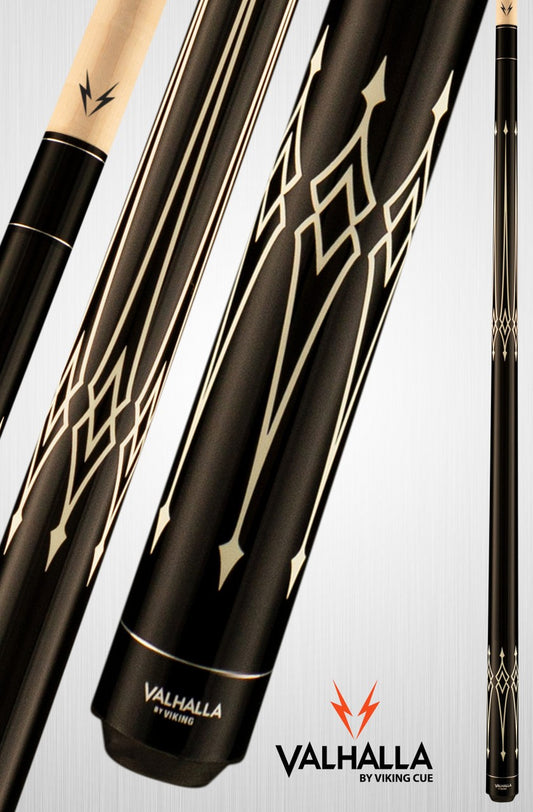 Viking Valhalla VA222 Pool Cue, Matte Black, Adjustable Weight System