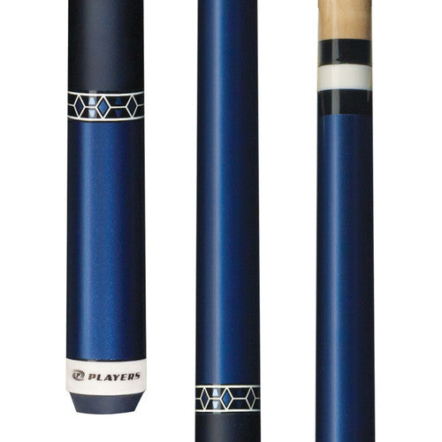 Players Brilliant Blue Gloss Wrapless Cue C602