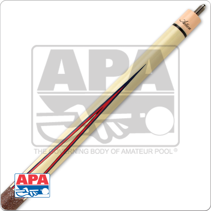Action APA 03 Pool Cue Red, White, and Blue Free Shipping!