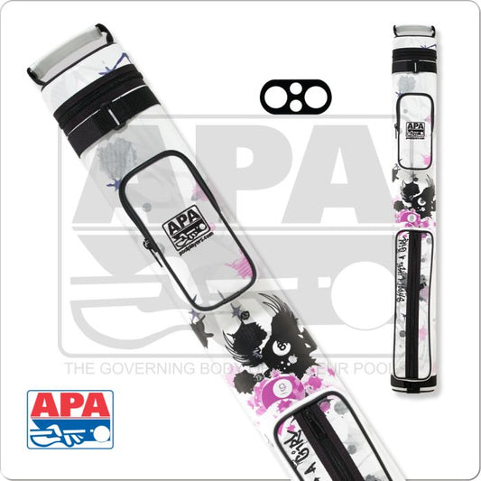 APA APACX22B 2x2 Hard Case White with Black and Purple Trim! Free Shipping!