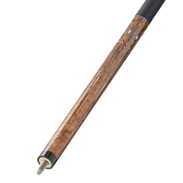 Pure X Coffee Stained Maple & Cocobolo/White Points Cue with Black Linen  HXTE17