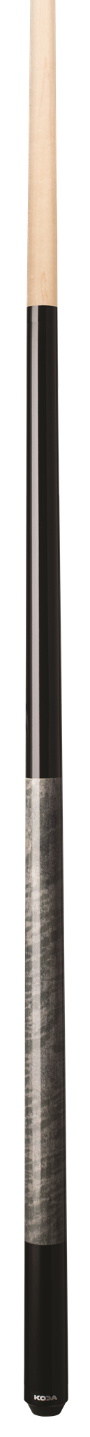 KODA POOL CUE KD23 Black Butt w/ Gray Curly Maple Decal Wrap & Maple Shaft