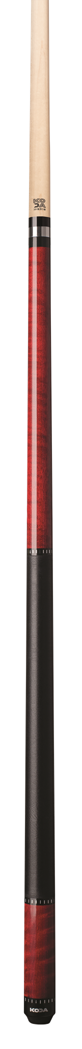 KODA POOL CUE KD31 Red Stained Real Curly Maple Forearm, Irish Linen & Maple Sha