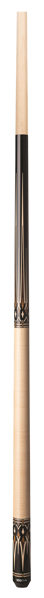 KODA Black with Cocobolo and Maple Graphic Pool Cue - KD53 19 oz 13 mm