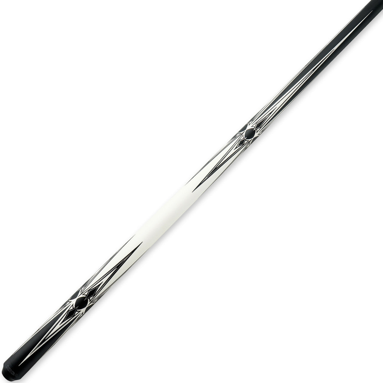 K2 Pool Cue KL160 Matte Black and White Floating Design W/ K2 LD 11.75MM Shaft!