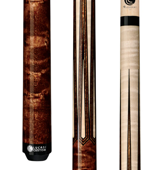 Lucasi LZSP2 Custom Walnut Stained Maple Sneaky Pete Wrapless Cue