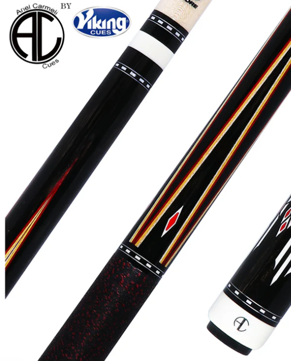 Ariel Carmeli by Viking Diamond Series Red Diamond Pool Cue with Vikore Shaft