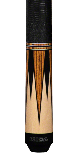 K2 KL194 Pool Cue - 8 Point Bocote and Black Graphic with 12.50mm LD Shaft