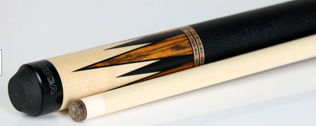 K2 KL194 Pool Cue - 8 Point Bocote and Black Graphic with 12.50mm LD Shaft