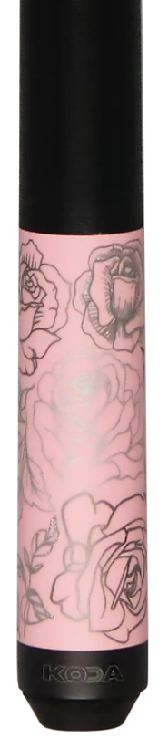 Koda KDV30PK Pool Cue | Pink Rose Graphic | 19oz | 12.5mm Shaft | New