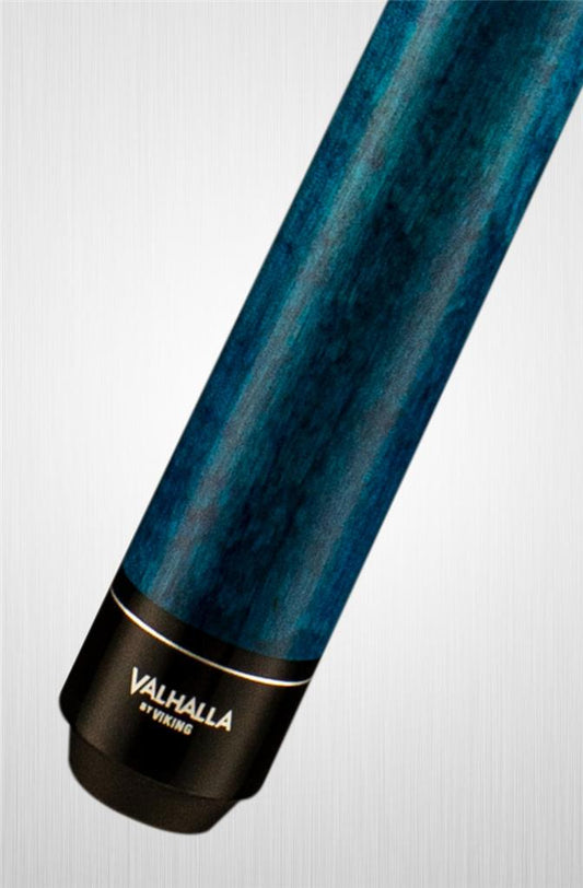 Viking Valhalla VA113 Hard Rock Maple Linen Wrap Pool/Billiard Cue - Blue