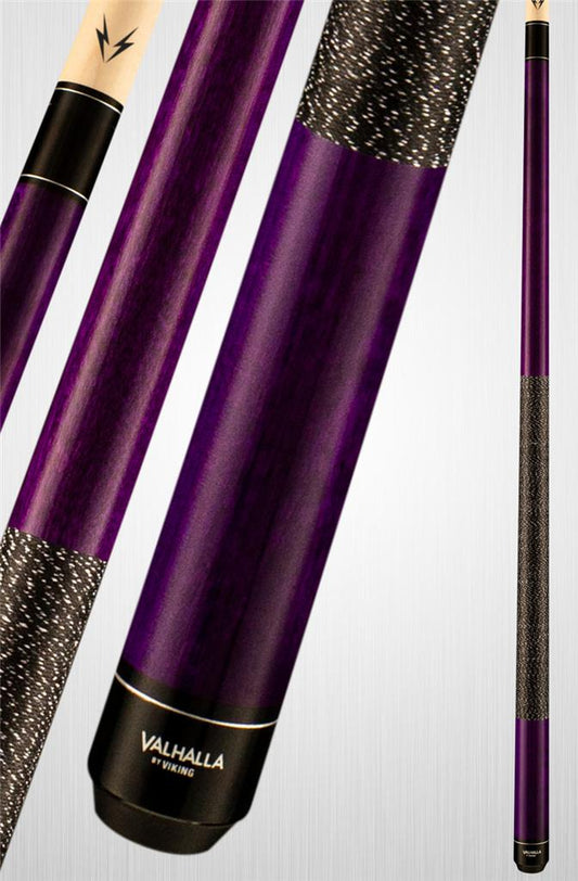 Viking Valhalla VA117 Hard Rock Maple Linen Wrap Pool/Billiard Cue - Purple