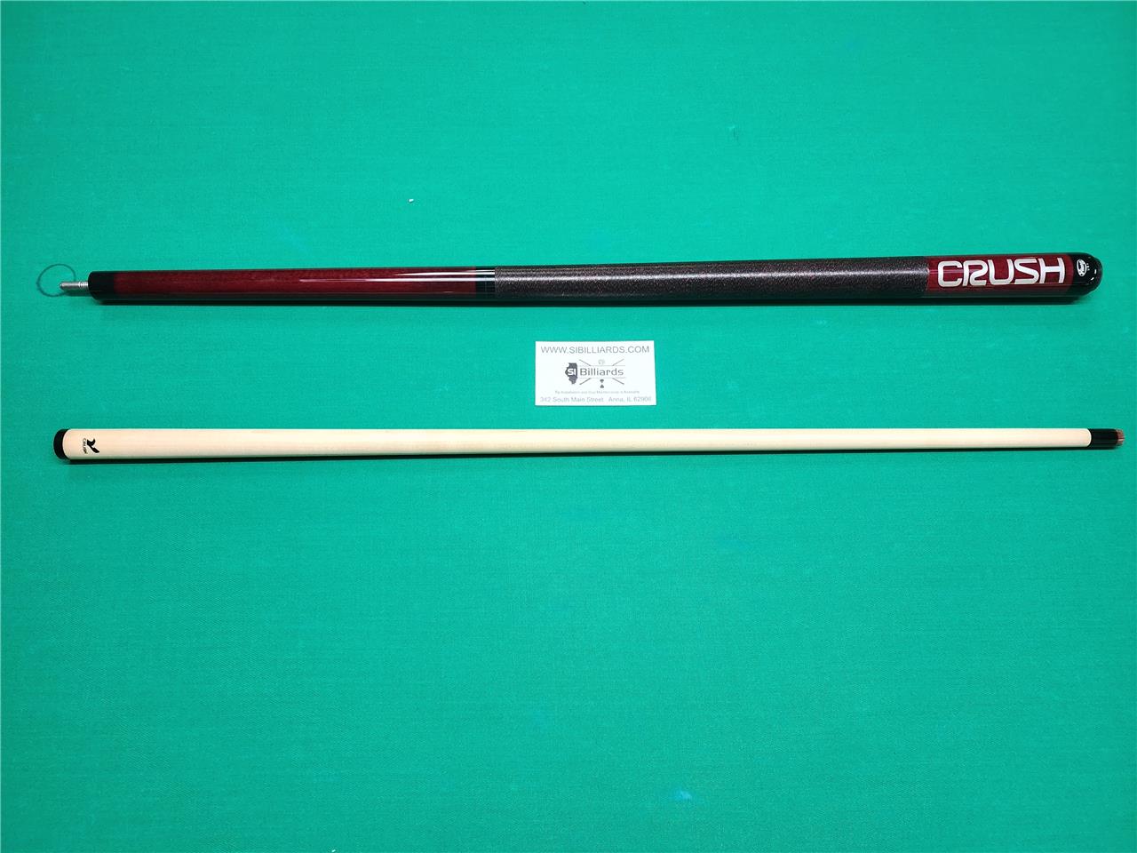 VIKING CRUSH 3-PIECE BREAK / JUMP CUE!! Red!! In Stock!! FREE SHIPPING!!!!