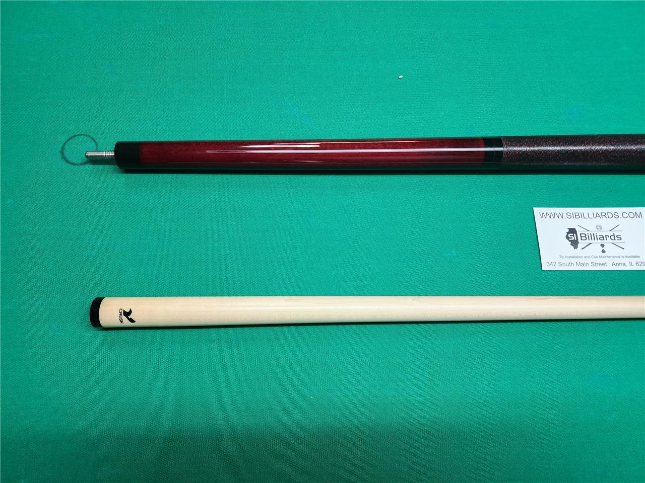 VIKING CRUSH 3-PIECE BREAK / JUMP CUE!! Red!! In Stock!! FREE SHIPPING!!!!