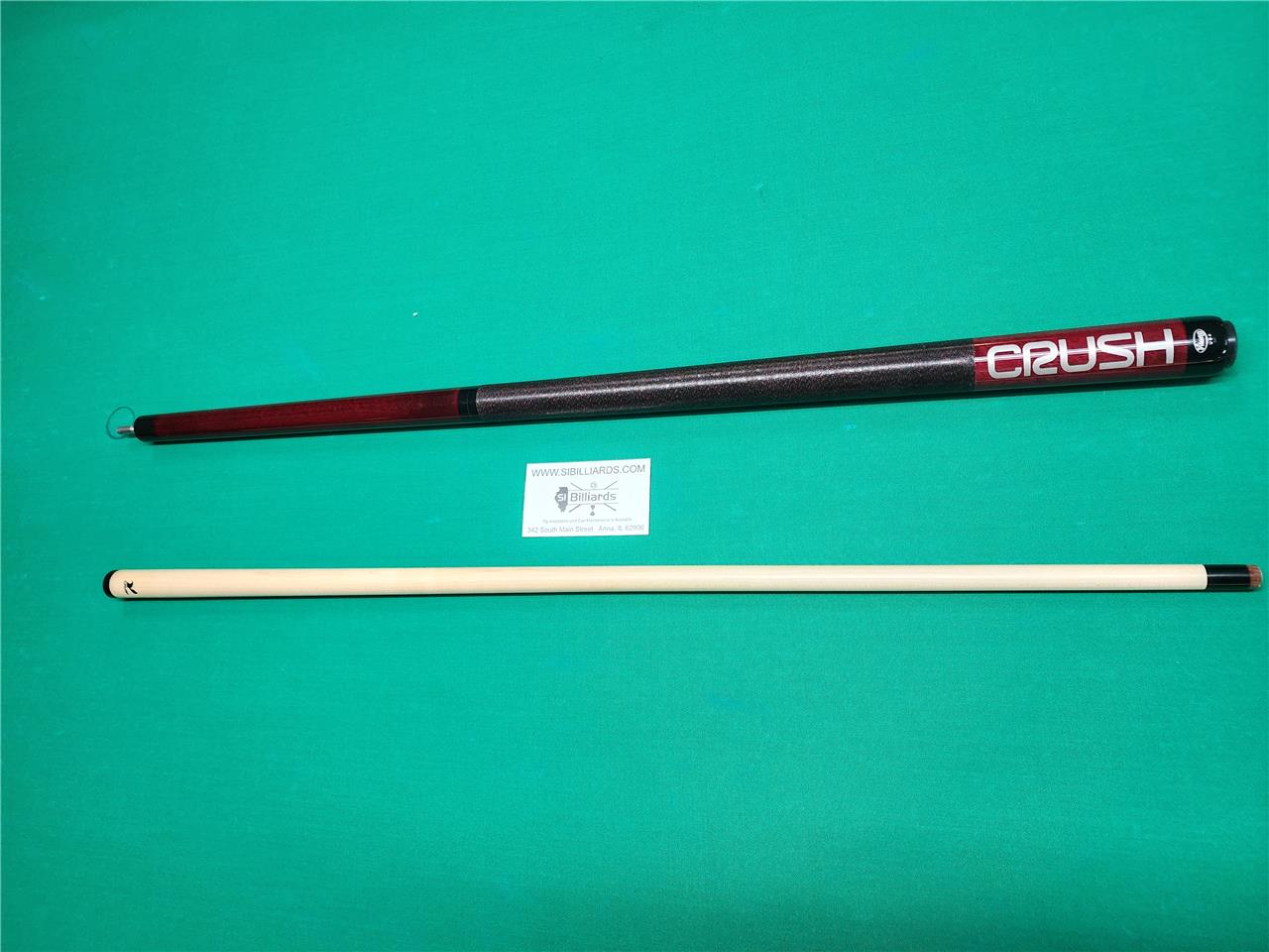 VIKING CRUSH 3-PIECE BREAK / JUMP CUE!! Red!! In Stock!! FREE SHIPPING!!!!