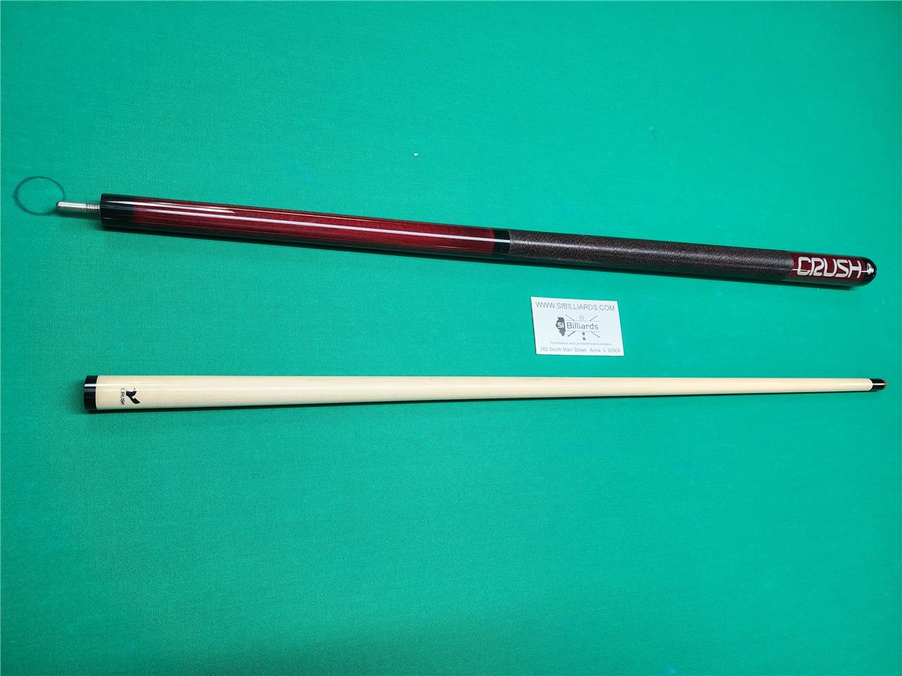 VIKING CRUSH 3-PIECE BREAK / JUMP CUE!! Red!! In Stock!! FREE SHIPPING!!!!