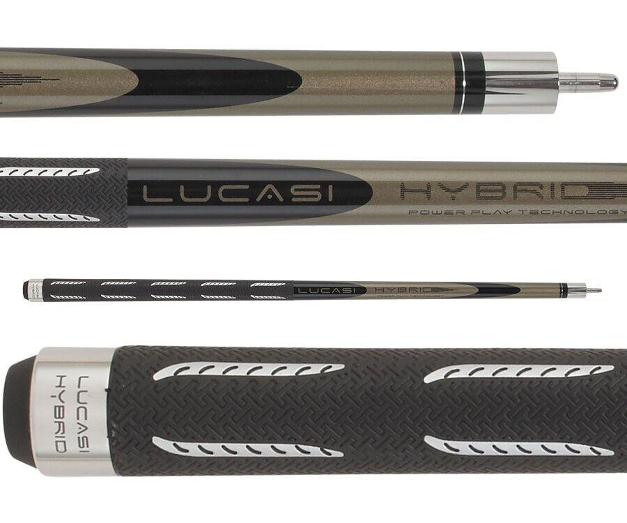 Lucasi Hybrid L-H40 Black Mist/Silver G5 Sport Grip Pool/Billiards Cue Stick