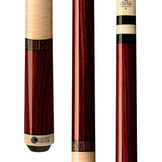 Lucasi Custom LZC11 Exotic Rengas/Bocote Rings/Birdseye Wrap Pool/Billiard Cue