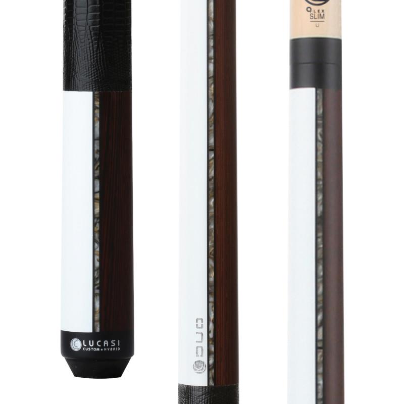 LZDU11 LUCASI DUO HALF PAINT/HALF EXOTIC WOOD SERIES POOL CUE! New!!!