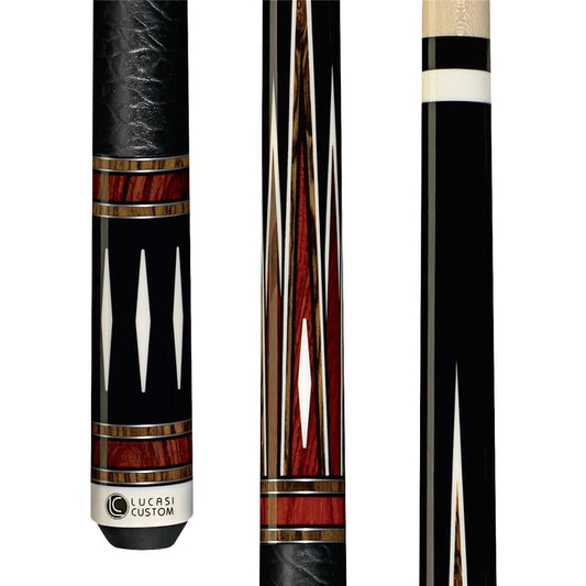 Lucasi Custom LZC39 Midnight Black/Bocote/Rengas/Bone Points Pool/Billiard Cue