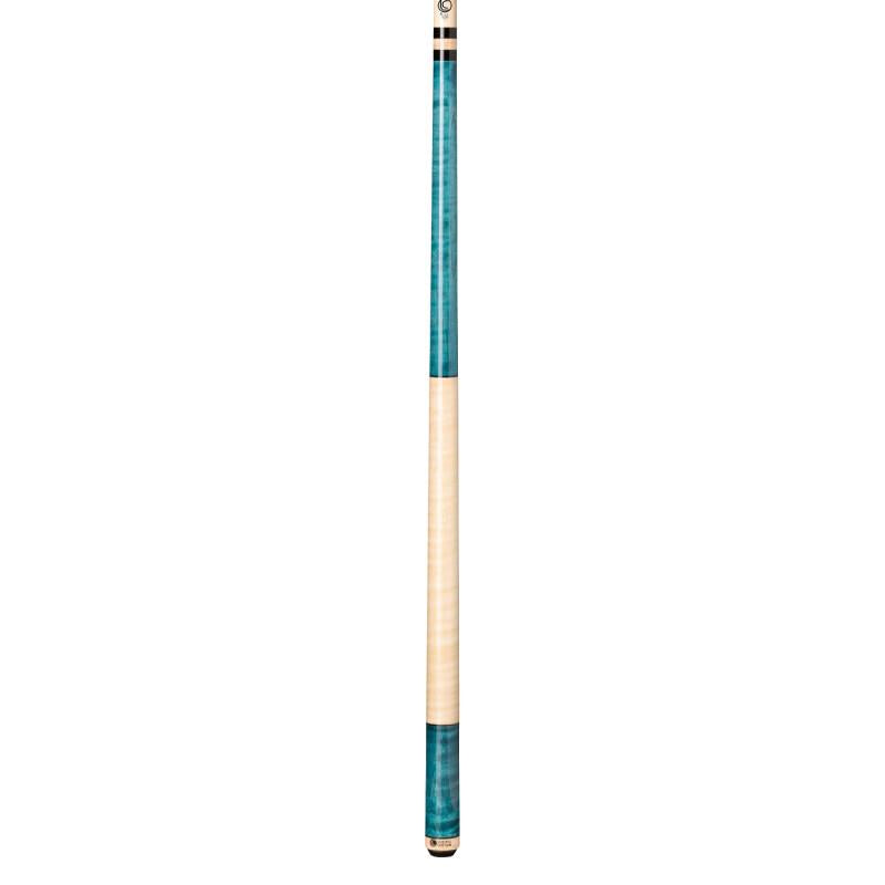 Lucasi Custom LZC3 Aqua Stained Birdseye/Maple Wrap Pool/Billiard Cue Stick