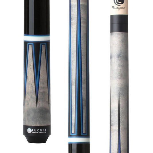 LZC53 Lucasi Custom Grey Wash Stained Maple Billiards Pool Cue