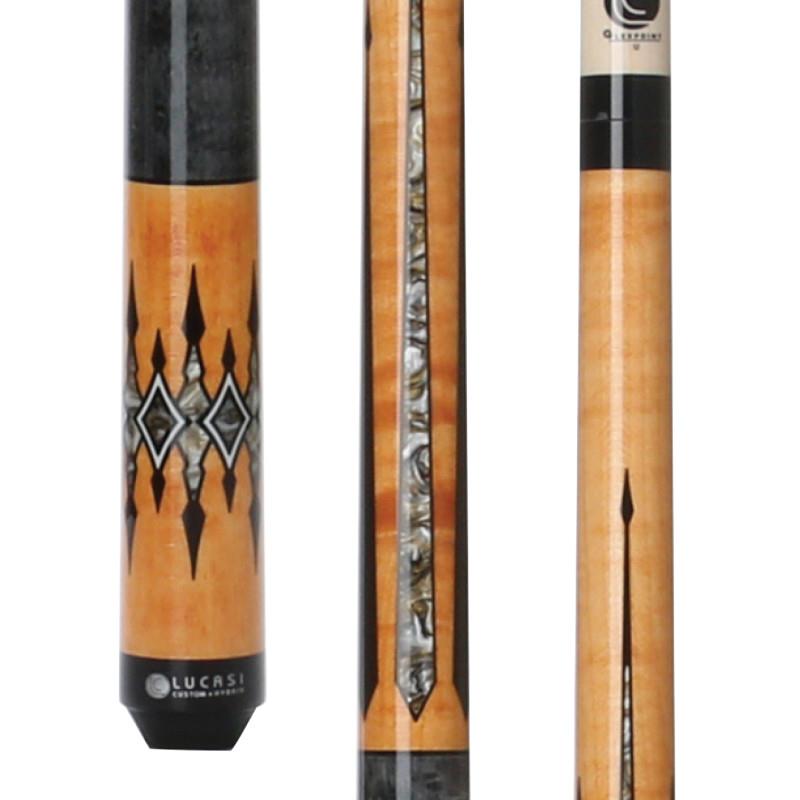 Lucasi Custom LZC49 4 Point White Diamond Accents Pool/Billiard Cue