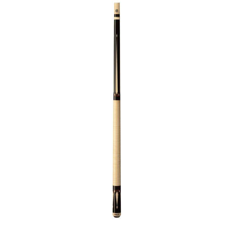 PureX HXTE5 Black/Curly Maple Points & Wrap Exotic Rings Pool/Billiard Cue Stick