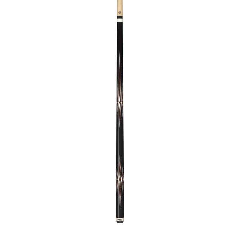 HXT4 Black w/Zebrawood & White Graphic PureX Technology Pool Cue 12.75 mm