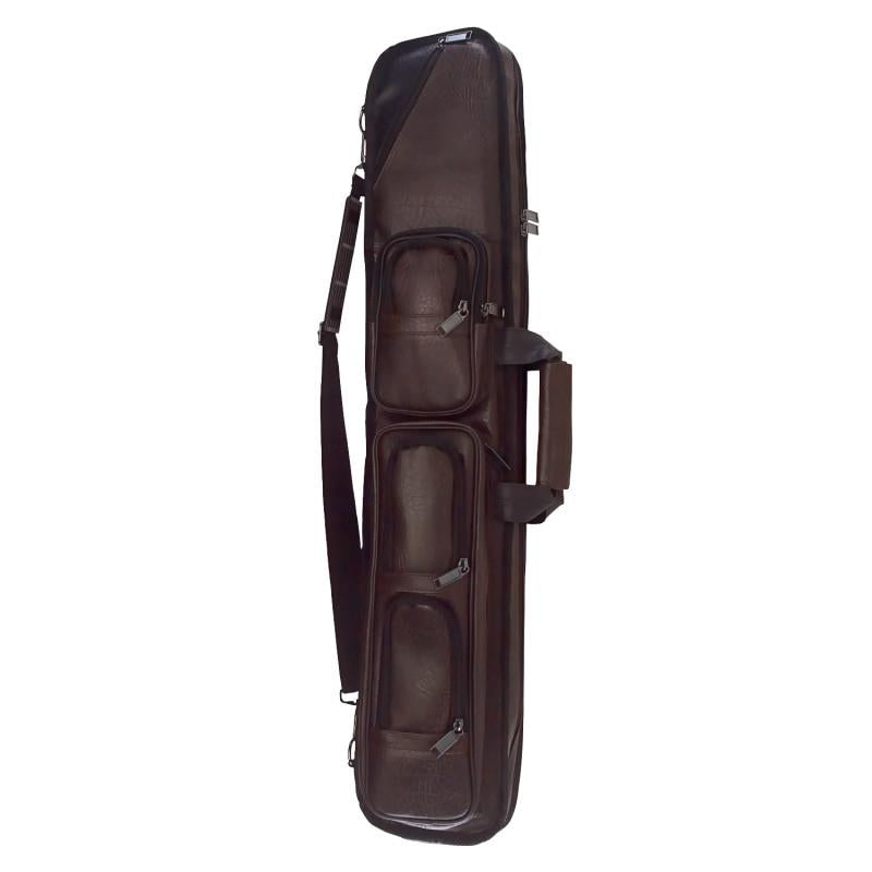 Lucasi Soft Cue Case – “Pro Series LC5” – Brown – 4×8