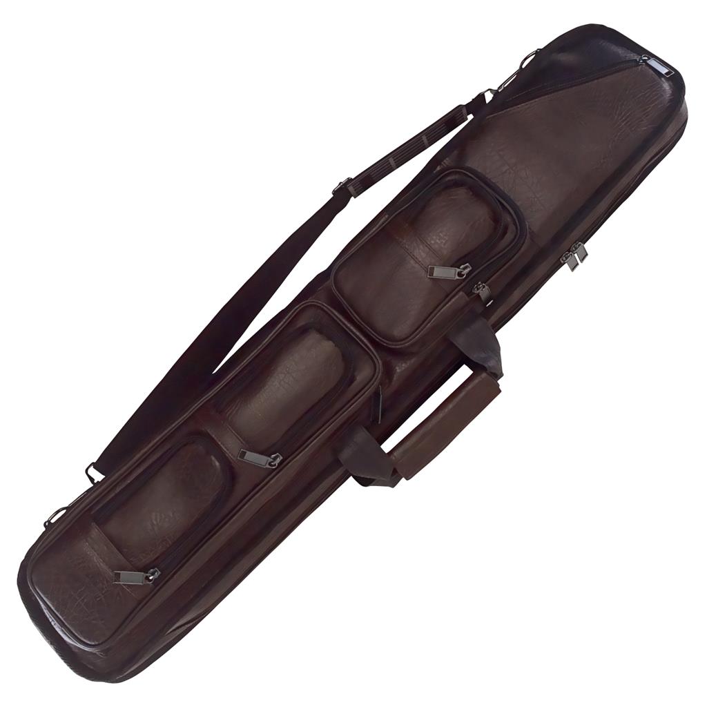 Lucasi Soft Cue Case – “Pro Series LC5” – Brown – 4×8